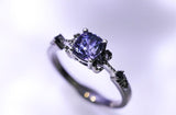 1ct Blue Spinel 18K Black Gold Ring