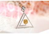 Fancy Yellow Diamonds Pyramid Necklace in 18K Yellow Gold