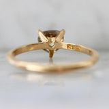Champagne Brown Diamonds Heart-Shaped Ring in 18K Yellow Gold