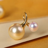 Twig Design South Sea Golden Pearl Necklace in 18K Gold