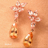 Imperial Topaz Earrings - 18K Yellow Gold Cocktail Gemstone Earrings