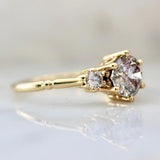 Dolce 1.3ct Salt & Pepper Round Brilliant Cut 18K Gold Wedding Ring