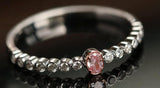 Pink Diamond  White Diamond 18K White Gold Ring - Two Tone Heart Jewelry