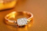 Emerald & White Diamond Flip Ring in 18K Yellow Gold