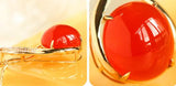 Huge Southern Red Agate Diamond Necklace - 18K Yellow Gold