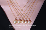 Premium 14mm South Sea Golden Pearl 18K Gold Necklace