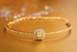 Fancy Yellow Diamonds Bracelets in 18K Two Tone Gold