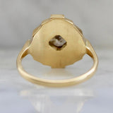 Zelda Diamond Asscher Cut Art Deco Ring in 18K Yellow Gold