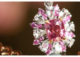 Superior Pink Spinel & White Sapphire 18K Gold Pendant