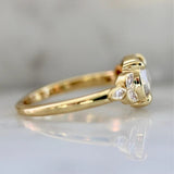 1.5ct Icy Round Rose Cut Diamond 18K Gold Wedding Ring