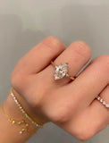 1ct Marquise Diamond 18K Yellow Gold Engagement Ring