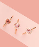 Superior Spinel & Diamond 18K Yellow Gold Ring