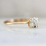 1.15ct Stella Salt & Pepper Round Brilliant Cut 18K Gold Wedding Ring