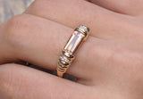 Imperial Yellow Topaz Diamond 18K Gold Ring