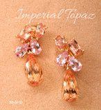 Victorian Style Yellow Topaz Jewelry Set - 18K Yellow Gold