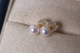 Japan Akoya Pearl Studs Earring in 18K Yellow Gold