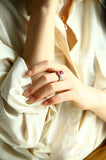 Pigeon Blood Ruby Ballerina Ring in 18K Two Tone Gold