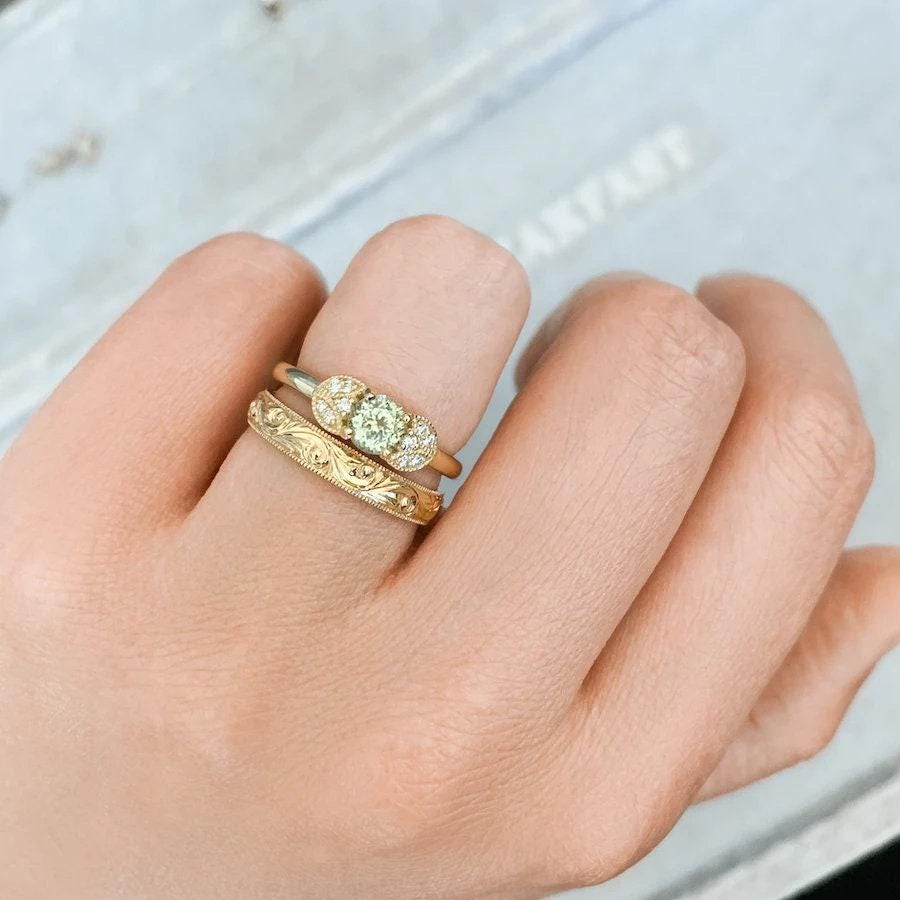 Yellow Sapphire & Diamond 14K Yellow Gold Ring