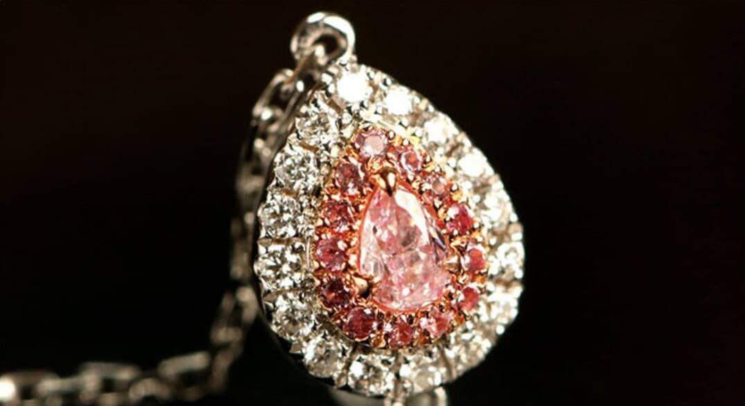 Pink Diamond Pear-Shaped Bracelets in 18K White Gold