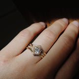 Rya - Round Diamond 14K Yellow Gold Stackable Ring
