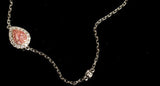 Pink Diamond Pear-Shaped Bracelets in 18K White Gold