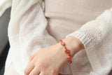 21.5ct Rhodochrosite & Diamond Bracelets in 18K Gold