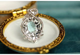 1.6ct Santa Maria Aquamarine Pearl Necklace - 18K White Gold