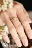 Fancy Yellow Diamonds Chain Ring in 18K Yellow Gold