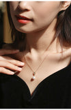 Aquamarine & 8mm Akoya Pearl Necklace in 18K Yellow Gold