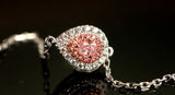 Pink Diamond Pear-Shaped Bracelets in 18K White Gold
