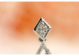 Fancy Yellow Diamonds Pyramid Necklace in 18K Yellow Gold